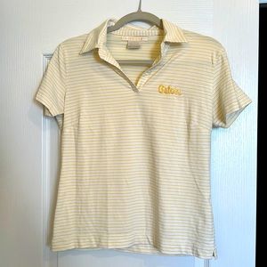 Nike Golf Florida Gators yellow striped golf polo. Size Small.
